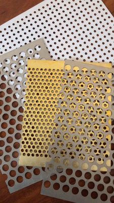 Aluminium geperforeerd plaat metaal voor decoratief plafond Zwart Groen Gouden