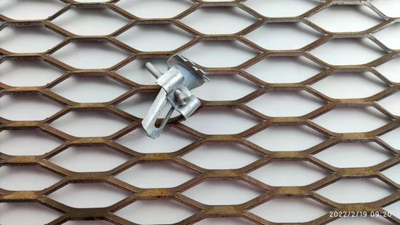 Zwaar uitgezet metalen gaasplaat 1,22x2,44m verzinkt staal