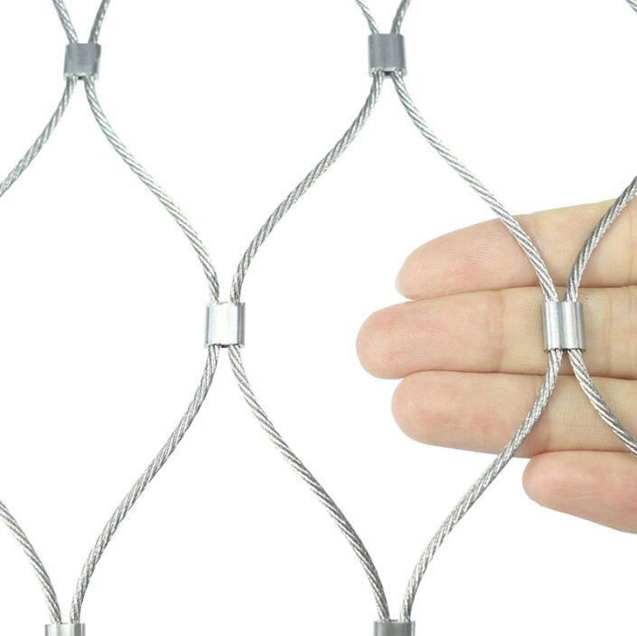Van de de Draadkabel van de Roestvrij staalkabel Netwerk het met hoge weerstand van Mesh Net For Aviary Zoo