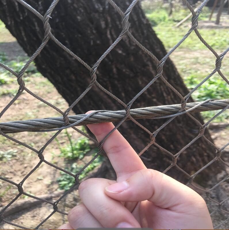 Beschermingsnet 304 316 roestvrij staal touw Decoratief net voor tuingebieden