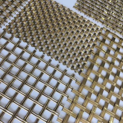 Antieke Messingsss 0.5mm de Draad Mesh For Interior Decoration van de Slotgolfplaat