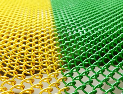 Netwerk 0.8mm het Gordijn van het de Verbindingsgordijn van de Metaalketting voor Zaal het het Metaalscherm van het Muurdecor