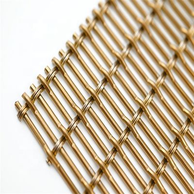 1mm Architecturaal het Schermcomité van Metaalmesh woven type crimped decorative