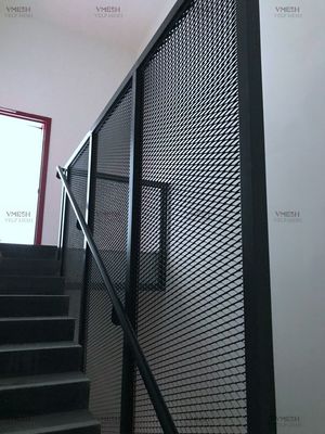 Het poeder met een laag bedekte de Draadnetwerk van de Kleurendiamant verhoogde Gegalvaniseerd Uitgebreid Metaal voor Binnenveiligheidshek