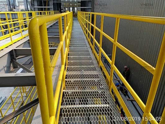 Op zwaar werk berekende het Staal Antislipgrating van het Gang Hexagon Gat Uitgebreide Metaal