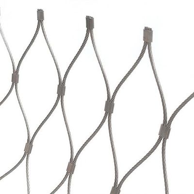 Van de de Kabelmetalen kap van de Inoxdraad van de het Roestvrije staalkabel het Flexibele Netwerk SS 304 316