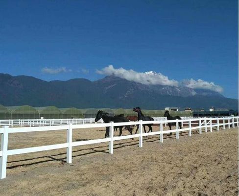 Gemakkelijk te monteren 2 Rails 3 Rails 4 Rails Wit Plastic Paarden Ranch Fechten