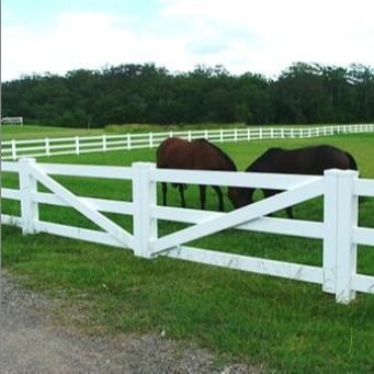 Aangepaste 1.2m Hoge Pvc Gelaste Draad Mesh Fence Animal Enclosure Post en Spoor