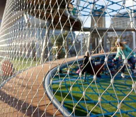 Lichte hoge sterkte 304 316 roestvrij staal draad touw gaas voor dierentuin hek