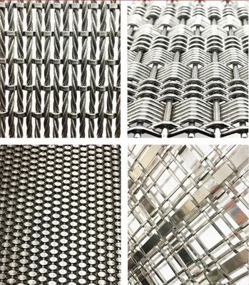 Roestvrij staal buitenmetalen decoratieve architecturale metalen gevelnetten