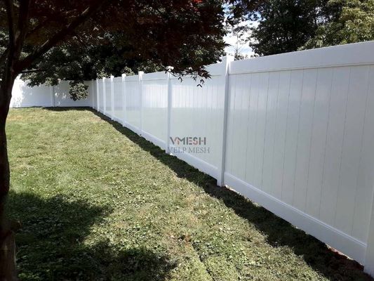 Zware zware witte pvc privacy hek panelen 6x8ft Eco-vriendelijk