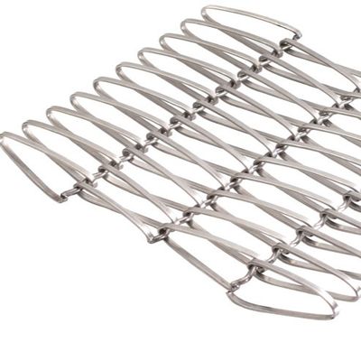 Poedercoating Aluminium roestvrij staal Crimped Woven Wire Mesh Decorative Wire Grilles