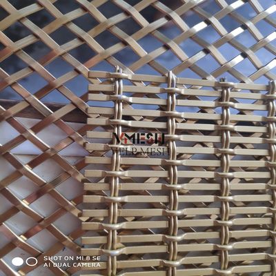 Poedercoating Gouden kleur Architectonisch roestvrij staal decoratief draadgarnit