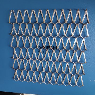 Architektonische transportband van roestvrij staal 316 geweven metaalspiraal decoratief gaas