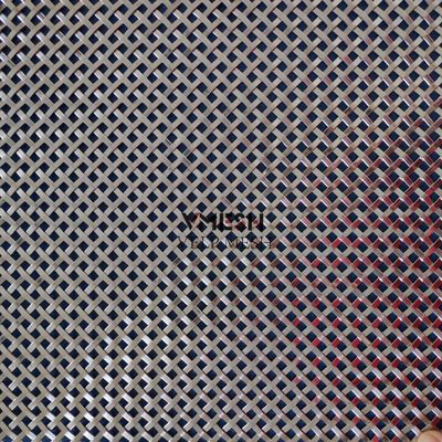 Decoratieve platte draad van roestvrij staal Geweven draadnetpanelen voor gebouwen