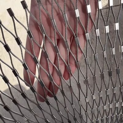 Tensile Ferrule Crimped Draadtouw Mesh voor valbescherming