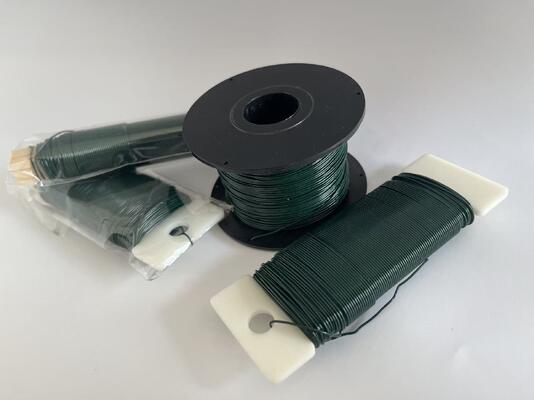 Bloemendecoratie Craft Groen Zwart Zilver Gouden Bloemist Spool Wire voor Garden Craft