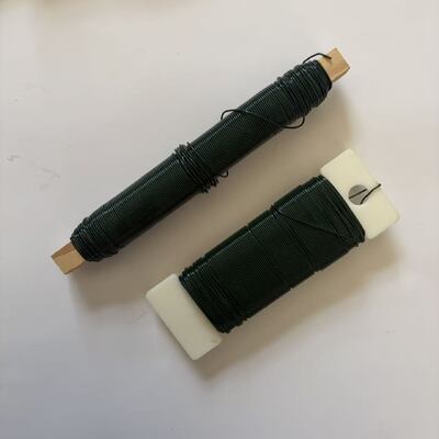 Aangepaste de Peddeldraad van de Kleuren Groene Zilveren Bloemendraad 22 de Draad van de Maatbloemist