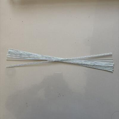 1 mm * 40 cm witte kleur voorgesneden stuk stamdraad voor bloemistendraad met bloemendraad