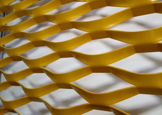 Poeder Met een laag bedekt Aluminium Uitgebreid Metaalnetwerk 1*2m voor de Bouw van Bekledingsvoorgevel