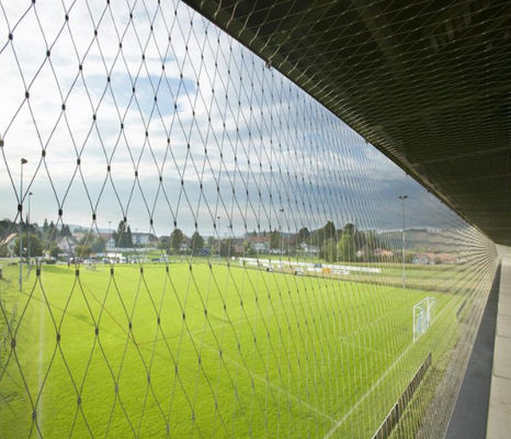 Handgeweven 304 roestvrijstalen touwgaas voor dierentuinafzettingen