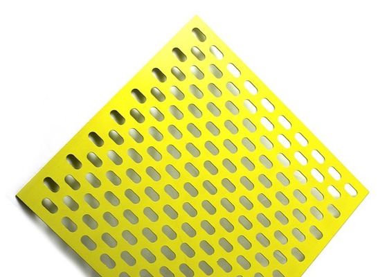 Het trillende Aluminium Ingelaste Gat Geperforeerde Metaal schakelt 110mm Decoratieve Dikte in