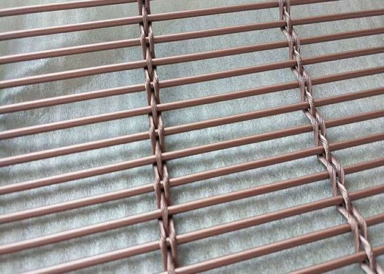 Het Titanium van het het Roestvrije staal het Decoratieve Netwerk PVDF van het lamineringsglas Schilderen