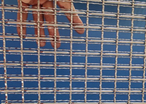 Hand - geweven Netwerk 1.8mm van het Messings Architecturaal Metaal 2.0mm het Roosterblad van het Draadmetaal