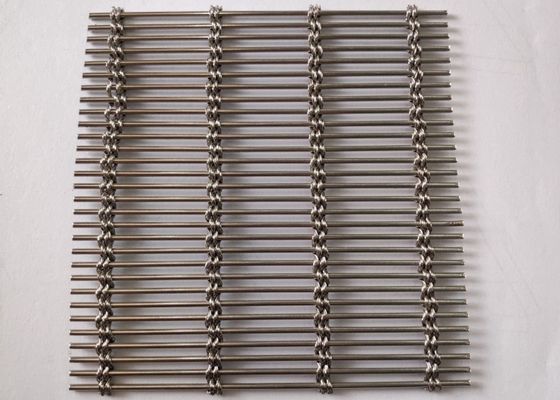 Architecturale SS 316 316L Geweven Draad Mesh Wall Cladding ISO9002