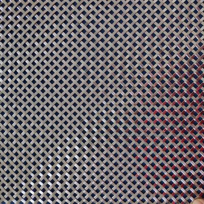 Decoratieve metalen gekrimpte platte draad-scherm mesh voor kasten