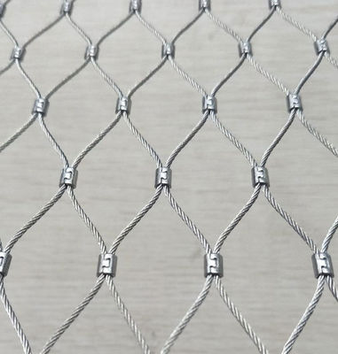 Op maat gemaakte 2mm 304 roestvrij staal touw draadmaas opening 60*104mm