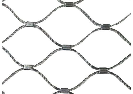 Dierentuin 316 Inox-de Kabel van de Roestvrij staaldraad Geweven Mesh Ferruled Type