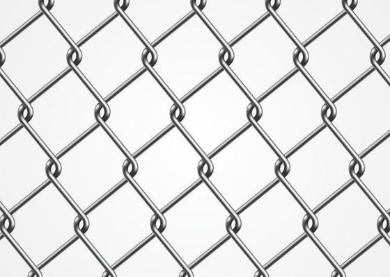 Diamant 8Ft pvc van de de Verbindingsomheining van de 9 die Maatketting voor Sportenspeelplaats met een laag wordt bedekt