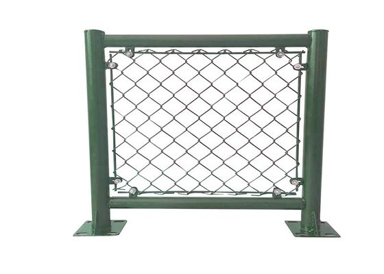 Groene zwarte 6 Voet galvaniseerden Omheining 2.0mm van de Kettingsverbinding 2.5mm de Omheining van de Cycloondraad