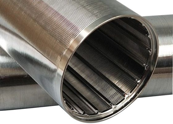 Van de de Wigdraad van ISO9002 Velp de Cilinder Vee Wire Filter Screen 6M Length