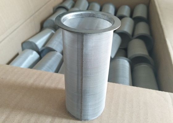 SS van de cilinder Duidelijk Keperstof Filternetwerk 5 Micronroestvrij staal Mesh Filter