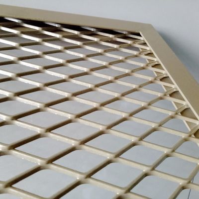 Muurbekleding Uitgebreid Metaal Mesh Pvdf Powder Coating Aluminum voor Voorgevelplafond Metaal