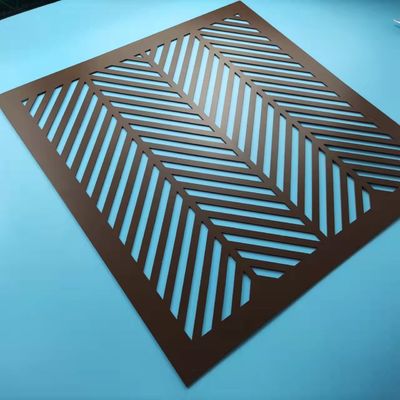 2.0mm Dikte Geperforeerd Mesh Panels Laser Cut Facade Decoratief Roestvrij staal