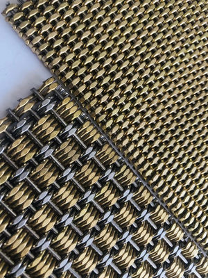 Roestvrij staal decoratief 1 mm architectonisch metaal mesh scherm geweven draad mesh